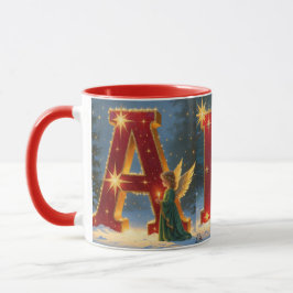ABC Christmas Mug -Festive Holiday Alphabet Scenes Mok