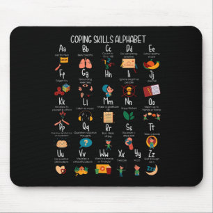 ABC Coping Skills Alfabet Zelfzorg Geestelijke Gez Muismat