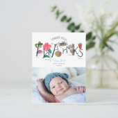 ABC | Dank u wel | Foto-Briefkaart Briefkaart (Staand voorkant)