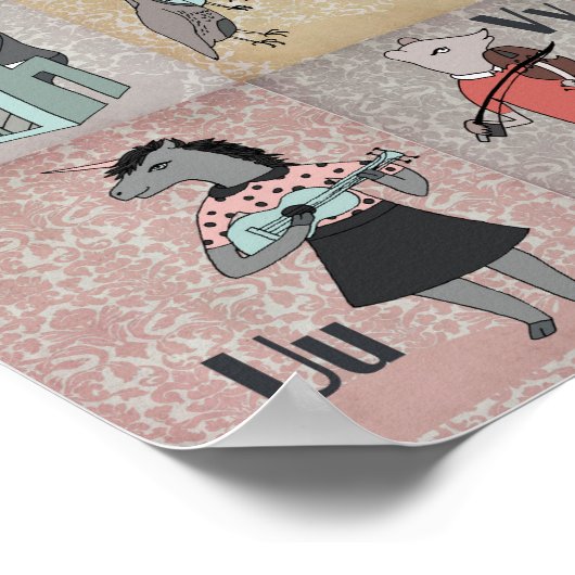 ABC Dieralfabet Band Poster (Hoek)