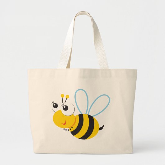 ABC-dieren Betty Bee Grote Tote Bag (Voorkant)