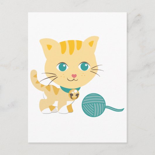 ABC-dieren - Carrie Cat Briefkaart (Voorkant)