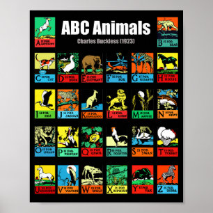 ABC Dieren, Charles Buckles (1923) Poster