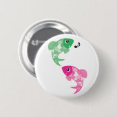 ABC-dieren - Figaro & Finzy Fish Ronde Button 5,7 Cm (Voorkant /achterkant)