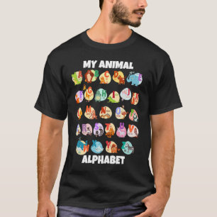 ABC-dieren identificeren een Z-type dierentuin T-shirt