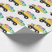 ABC Dump Truck Construction Trucks Cadeaupapier (Hoek)