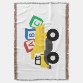 ABC Dump Truck Construction Trucks Deken (Voorkant Verticaal)