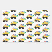 ABC Dump Truck Construction Trucks Inpakpapier Vel (Voorkant)