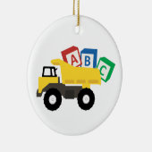ABC Dump Truck Construction Trucks Keramisch Ornament (Rechts)
