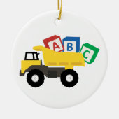ABC Dump Truck Construction Trucks Keramisch Ornament (Voorkant)