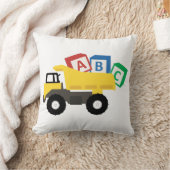 ABC Dump Truck Construction Trucks Kussen (Deken)