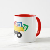 ABC Dump Truck Construction Trucks Mok (Voorkant rechts)