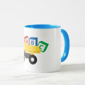 ABC Dump Truck Construction Trucks Mok (Voorkant rechts)