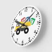 ABC Dump Truck Construction Trucks Ronde Klok (Hoek)