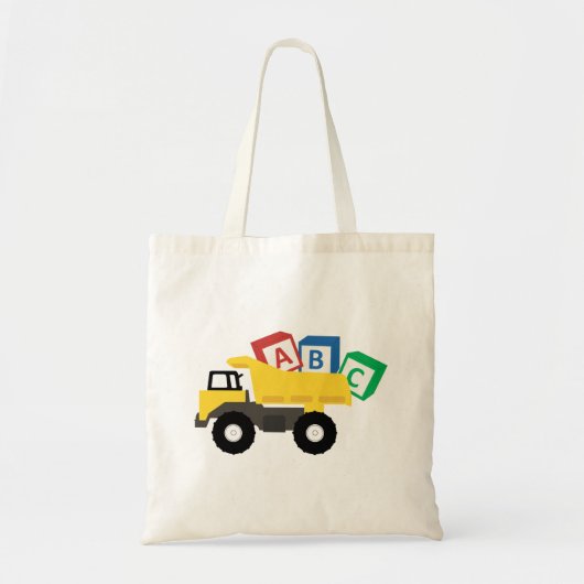 ABC Dump Truck Construction Trucks Tote Bag (Voorkant)
