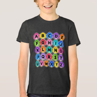 ABC educatieve letters peuters poster cadeau Tri-Blend Shirt