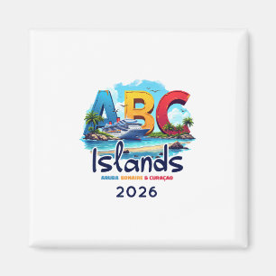 Abc-eilanden Aru Bonaire Curacao Cruise Vakantie 2 Magneet