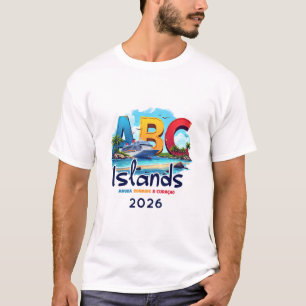 Abc-eilanden Aru Bonaire Curacao Cruise Vakantie 2 T-shirt