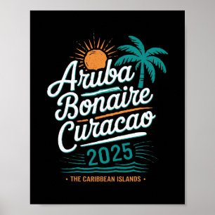 ABC-eilanden Aruba Bonaire Curaçao Cruise Vakantie Poster
