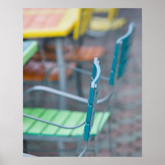 ABC-eilanden, ARUBA, Palm Beach: Kleurrijk Cafe 2 Poster (Voorkant)