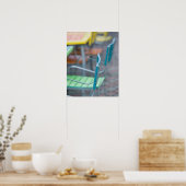 ABC-eilanden, ARUBA, Palm Beach: kleurrijke afd. 2 Poster (Keuken)