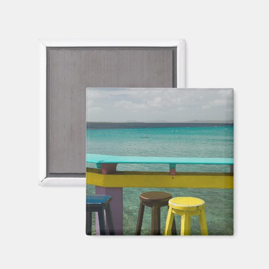 ABC-eilanden, BONAIRE, Kralendijk: Ocean Uitzicht Magneet (Voorkant / Achterkant)