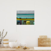 ABC-eilanden, BONAIRE, Kralendijk: Ocean Uitzicht Poster (Keuken)
