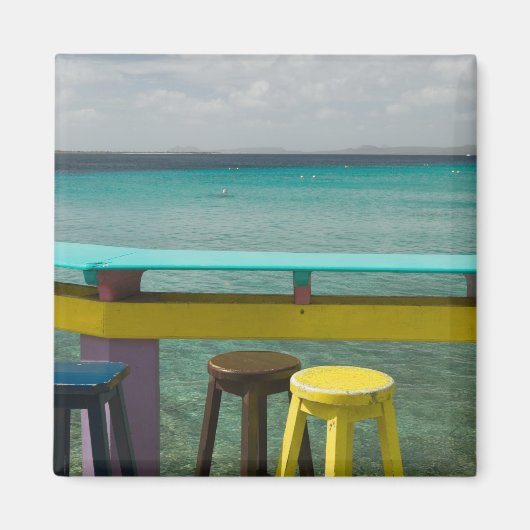 ABC-eilanden, BONAIRE, Kralendijk: Zeezicht Magneet (Voorkant)