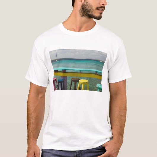 ABC-eilanden, BONAIRE, Kralendijk: Zeezicht T-shirt (Voorkant)