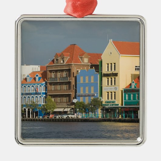 ABC-eilanden, CURACAO, Willemstad: Harborfront 2 Metalen Ornament (Voorkant)