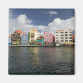 ABC-eilanden, CURACAO, Willemstad: Harborfront Magneet (Voorkant)