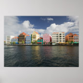 ABC-eilanden, CURACAO, Willemstad: Harborfront Poster (Voorkant)