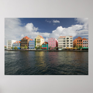 ABC-eilanden, CURACAO, Willemstad: Harborfront Poster