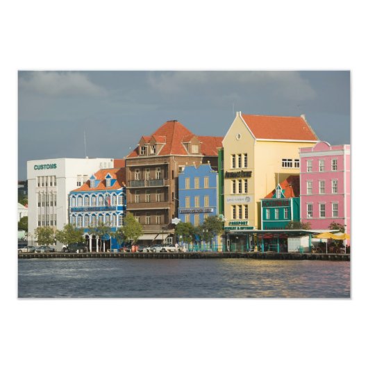 ABC-eilanden, CURACAO, Willemstad: Havenfront 2 Foto Afdruk (Voorkant)