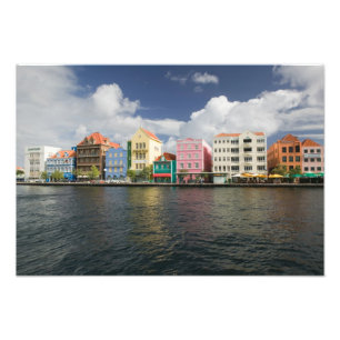 ABC-eilanden, CURACAO, Willemstad: Havenfront Foto Afdruk