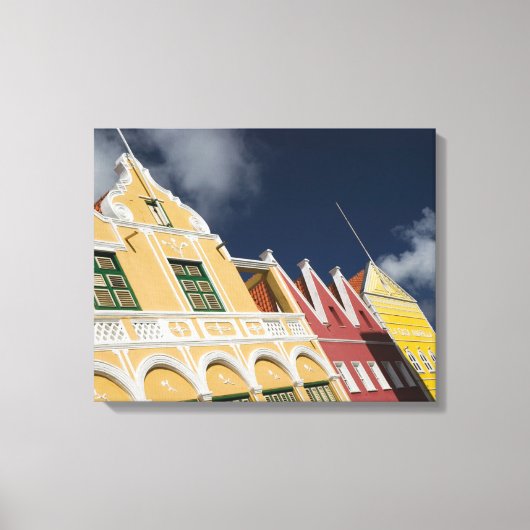 ABC-eilanden, CURACAO, Willemstad: Punda Canvas Afdruk (Voorkant)
