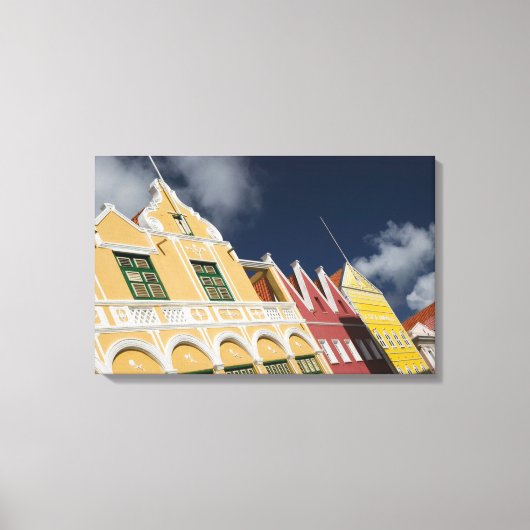 ABC-eilanden, CURACAO, Willemstad: Punda Canvas Afdruk (Voorkant)