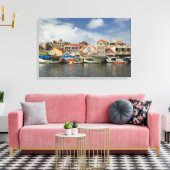 ABC-eilanden, CURACAO, Willemstad: Punda, Canvas Afdruk (Insitu (Woonkamer))