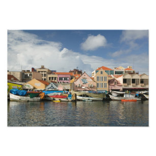 ABC-eilanden, CURACAO, Willemstad: Punda, Foto Afdruk