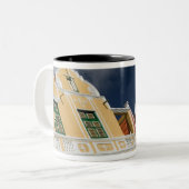 ABC-eilanden, CURACAO, Willemstad: Punda Tweekleurige Koffiemok (Voorkant links)