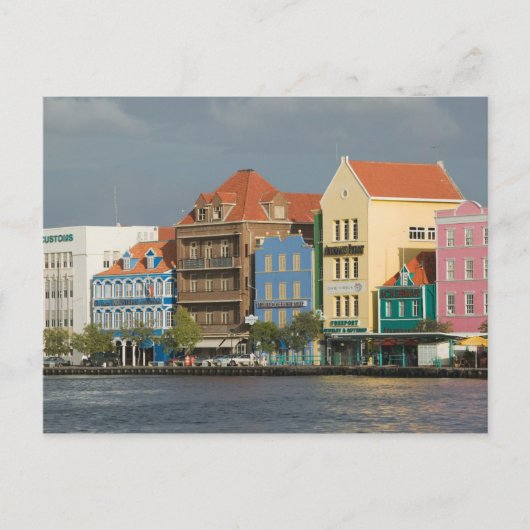 ABC-eilanden, CURACAO, Willemstad: Waterfront 2 Briefkaart (Voorkant)
