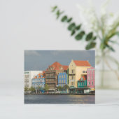 ABC-eilanden, CURACAO, Willemstad: Waterfront 2 Briefkaart (Staand voorkant)