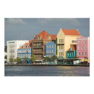 ABC-eilanden, CURACAO, Willemstad: Waterfront 2 Foto Afdruk