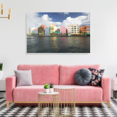ABC-eilanden, CURACAO, Willemstad: Waterfront Canvas Afdruk (Insitu (Woonkamer))