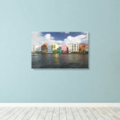 ABC-eilanden, CURACAO, Willemstad: Waterfront Canvas Afdruk (Insitu (Houten vloer))