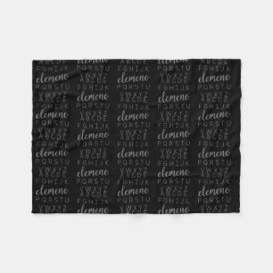 ABC Elemeno Alphabet Kindergarten Preschool Fleece Deken