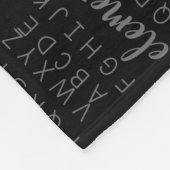 ABC Elemeno Alphabet Kindergarten Preschool Fleece Deken (Hoek)