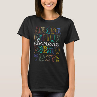 ABC Elemeno Alphabet Kindergarten Teachers Back To T-shirt