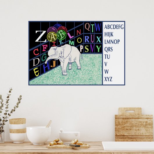 ABC ELEPHANT Item#140/pos Poster (Keuken)