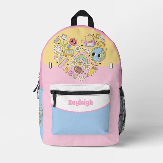 ABC EN 123 GRILLIGE KINDER BEDRUKTE RUGZAK (Voorkant)